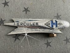 Fahrrad / Moped Schutzblechfigur Reiter Emblem Steuerkopfschild | Hercules /Zink