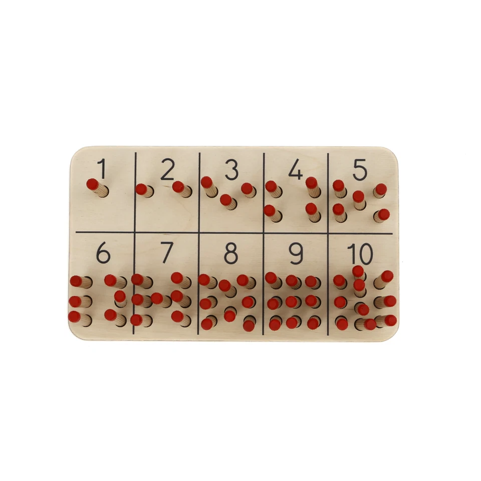 蒙台梭利木制计数玩具-教育学前数学游戏 3 岁以上 — 第 2/4 张图片