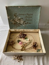 Antique French Parures de Mari e Wax Bud Wedding Headdress Tiara Crown Couronne