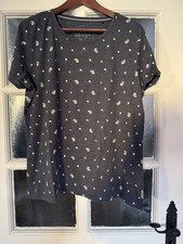 COOLCODE Damen T-Shirt Blau XXL Rundhals Kurz...