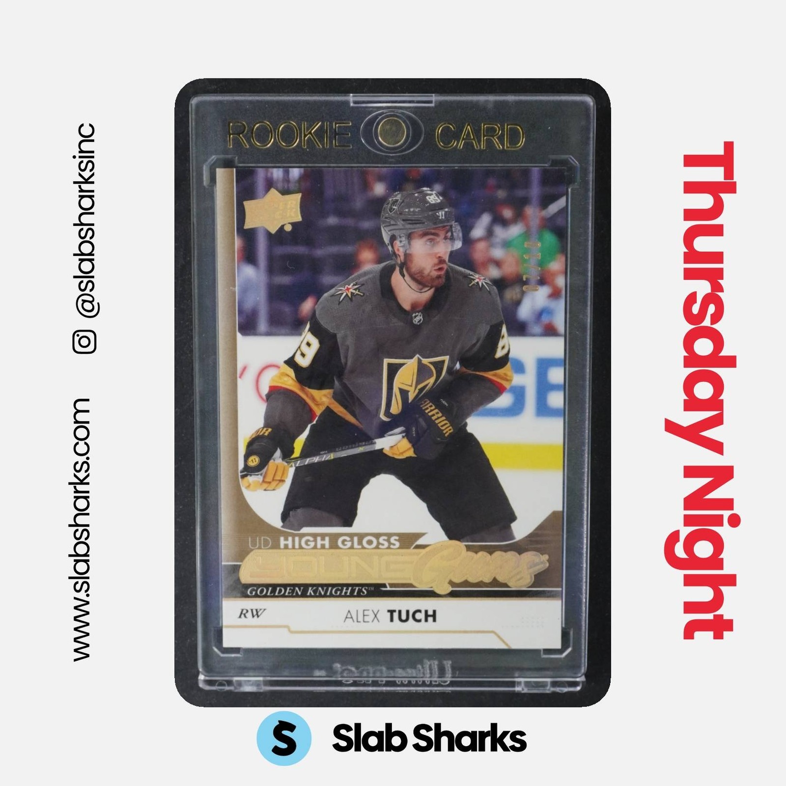2017 UPPER DECK #249 ALEX TUCH UD HIGH GLOSS YOUNG GUNS RC ROOKIE /10