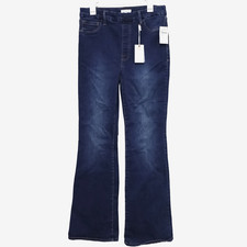 Good American GLF478T Good Legs Flare Size 4 Indigo Pull On Jeans 33 in Waist