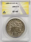 1880-O Morgan Dollar $1 XF EF 45 ANACS