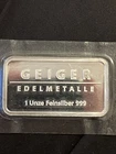 Geiger Edelmetalle 1oz 999 Fine Silver In Original Package Sealed Factory B16