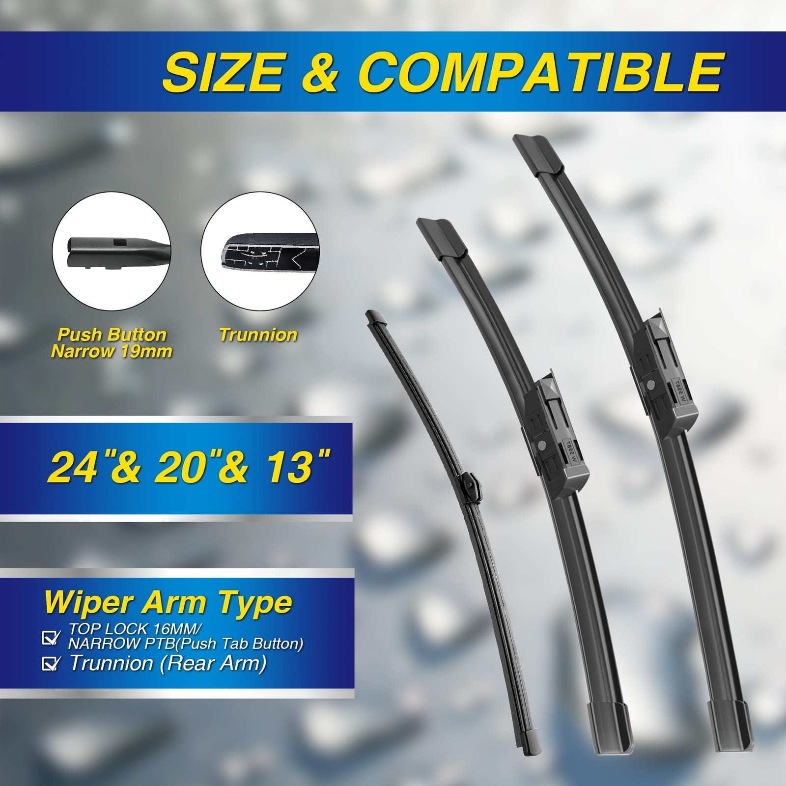 5 PLUS® Silicone Windshield Wipers Replacement for 2009-2017 Audi Q5 Wiper