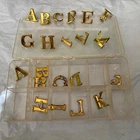 Civil War Brass Hat Letters, 1 inch