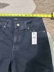 NWT Express High Waisted SOS Skinny Dark Jeans Sewn Slit In Right Leg Size 8R — photo 5