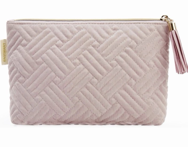 BAGSMART Small Makeup Bag Travel Cosmetic Pouch with Zipper