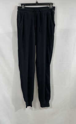 Nike Women's Yoga Luxe Black Waffle Ribbed Dri-FIT Jogger Pants Sz S NWT