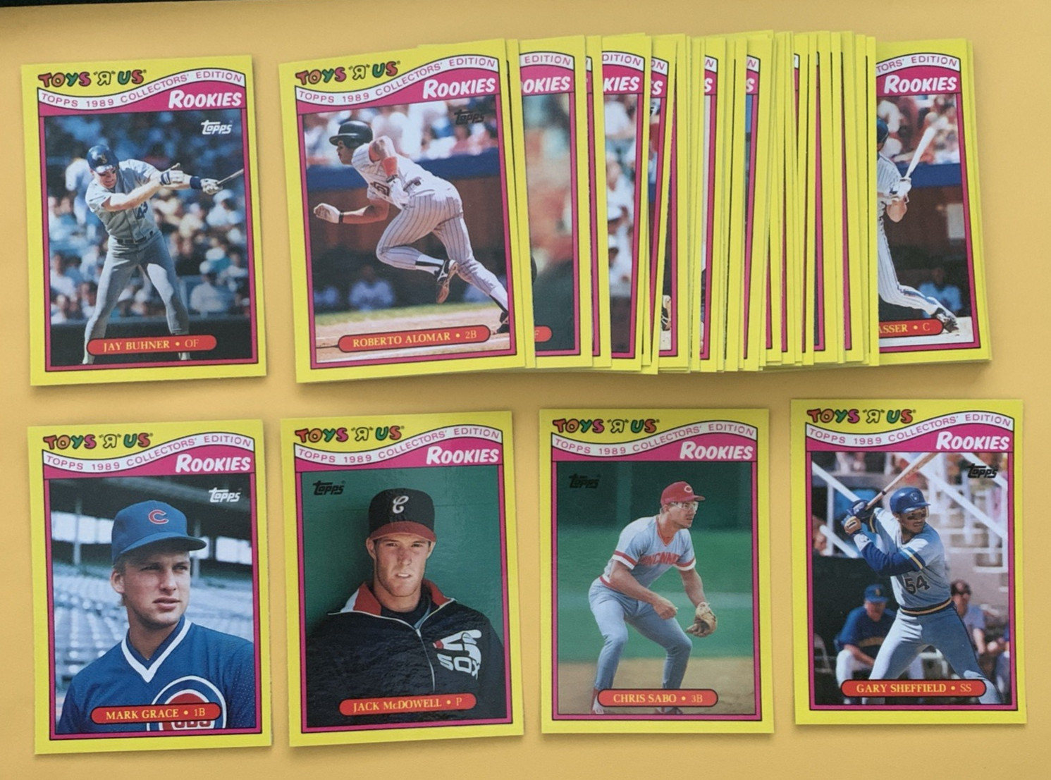 1989 Topps Toys R Us Rookies SET BREAK singles #1-33