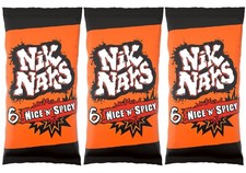 3x Nik Naks Nice 'N' Spicy Multipack 6x20g | Crisps Snack | Fresh UK Stock