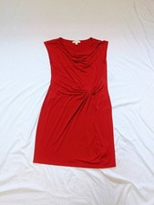 Michael By Michael Kors Drape Neck Cap Sleeve Twist Sheath Dress Wedding Guest