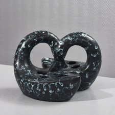 Sauveur Lunetta à Vallauris imposant pique fleurs formant cygnes enlacés 1950s