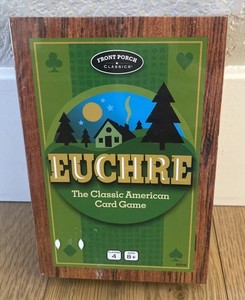 New Euchre The Classic American Card Game Scoring Wheel Trump Die Sealed New!