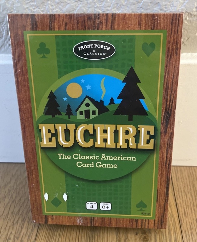 New Euchre The Classic American Card Game Scoring Wheel Trump Die Sealed New!