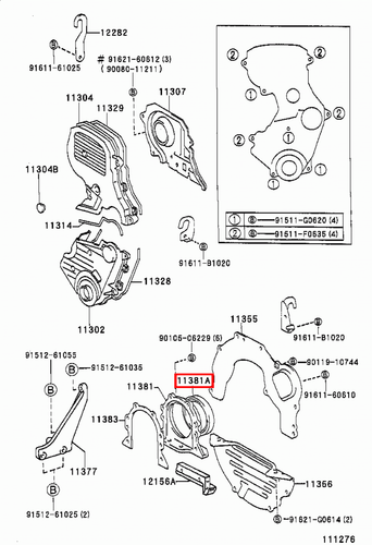 Genuine Hilux LN170 LN167 LN166 LN165 2L 3L 5L Rear Main Oil Crankshaft Seal - Picture 12 of 20