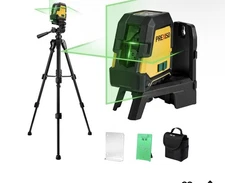 Prexiso Green Bean Self Leveling Cross Line Laser 100 Ft Range