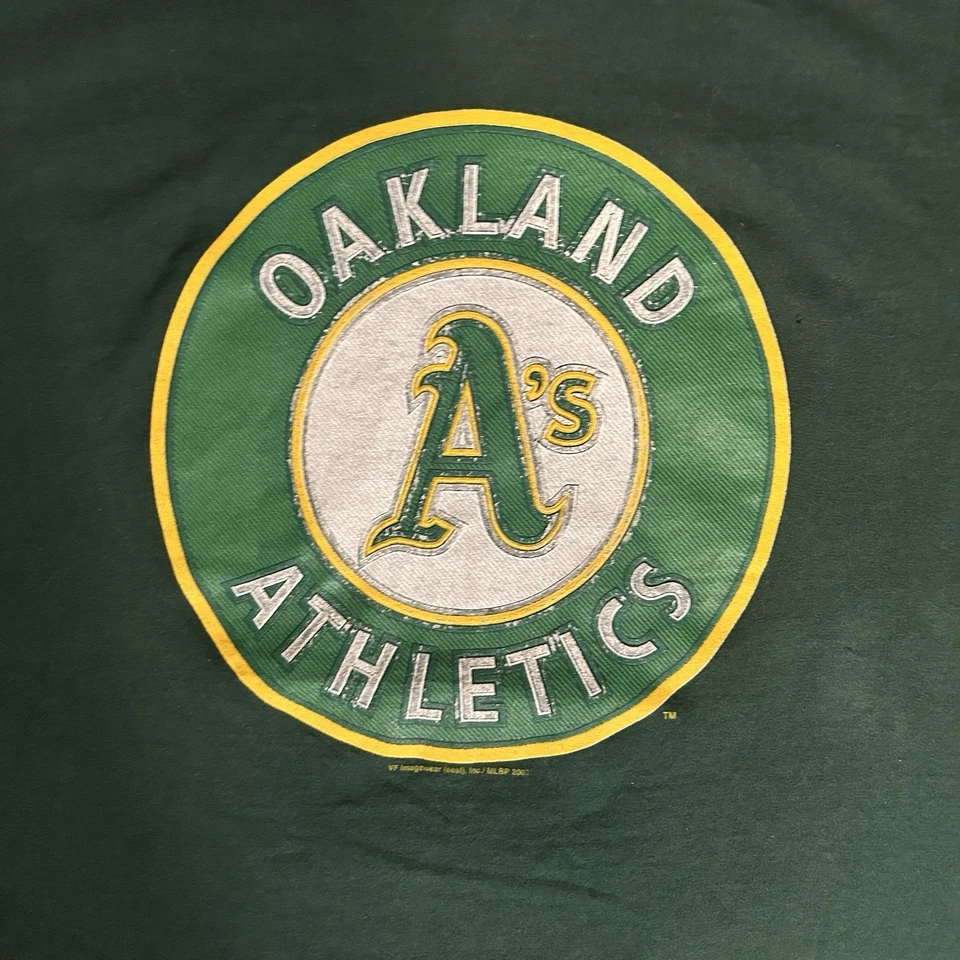 2002 Oakland Athletics Green T-Shirt Size XL MLB Baseball - Image 2 of 4