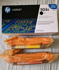 Genuine HP CE250X (504X) and HP CE251A CE252A CE253A (504A) Set  - Vat Included