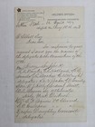 1893 antique CAPT AZRA POWELL GOMER signed LETTER suffolk va POLITICAL CONVENTIO — photo 1