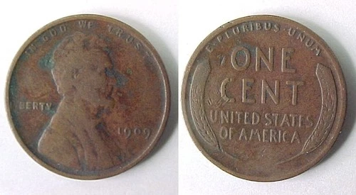 1909 P Lincoln Fine - Very Fine Details  (NO VDB)