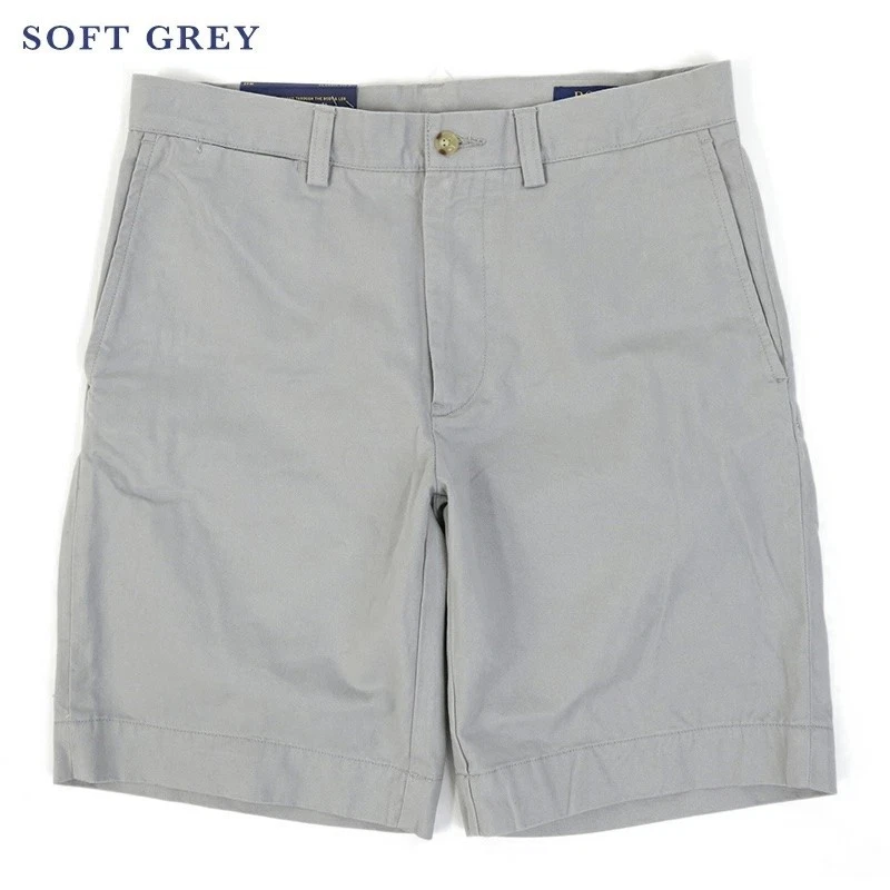 Polo Ralph Lauren Men's 9" Solid Flat Front Chino Shorts - Grey - Size: 42 in