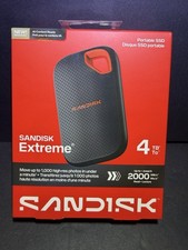 SanDisk Extreme Portable SSD 4TB USB-C Black 2000MB/s