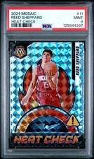 2024 PANINI MOSAIC HEAT CHECK #11 REED SHEPPARD PSA 9
