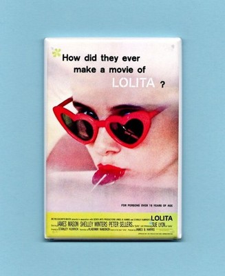 LOLITA *2X3 FRIDGE MAGNET* MOVIE POSTER HOLLYWOOD THEATER VLADIMIR NABOKOV