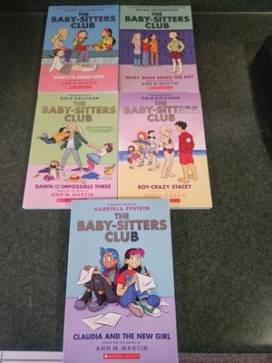 Lot of 5 Baby-Sitters Club Graphic Novels # 1, 3,5,7, 9