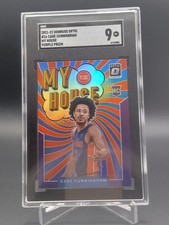 Panini Donruss Optic My House Cade Cunningham Purple Prizm #16 Pistons SGC 9 💎