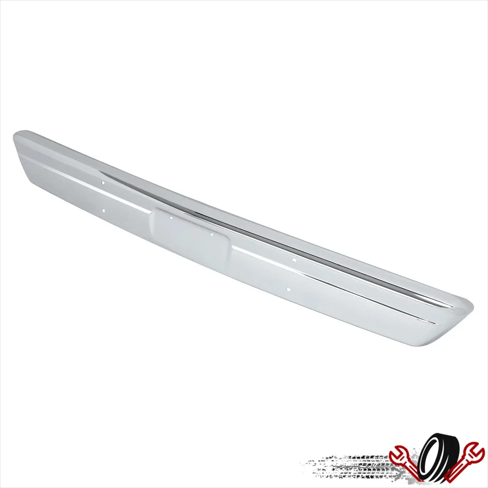 Chrome Front Bumper W/o Impact Strip Holes For Dodge D100 P200 W300 1972 73-1982 Foto 2 de 4