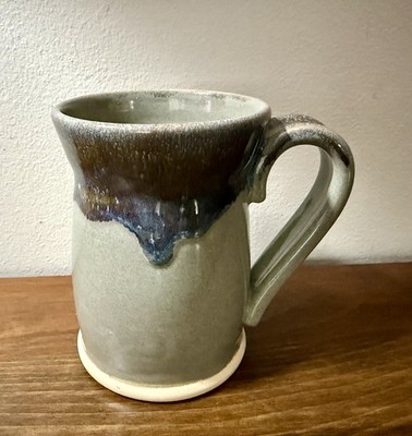 Handmade Pottery Coffee Mug  Gray Local Artist