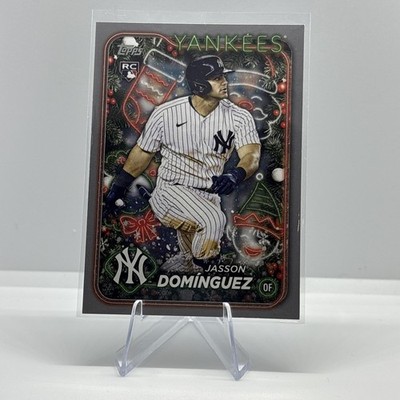 2024 Topps Holiday Jasson Dominguez RC Silver Glitter #H75 Yankees