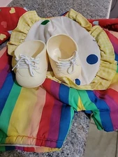 Cabbage Patch Kids Clown  1986 Vintage Romper And Shoes
