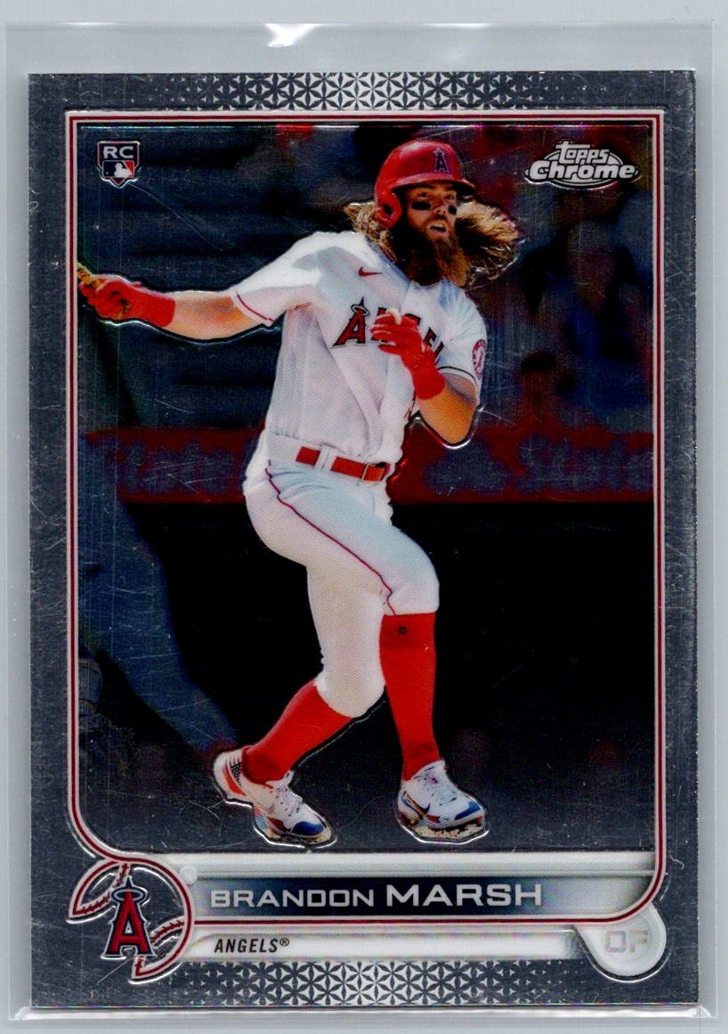 2022 Topps Chrome Brandon Marsh #133 Los Angeles Angels