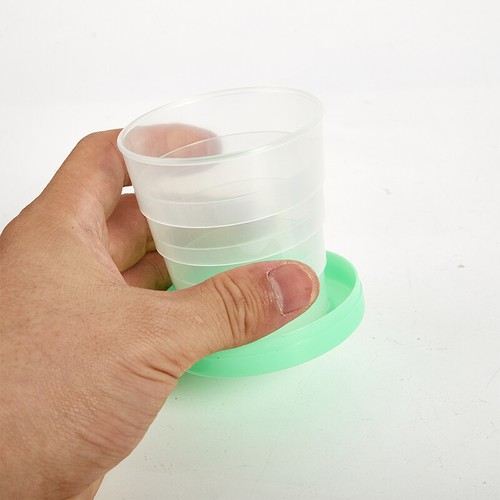 Portable Retractable Collapsible Cups Water Tea Cup Outdoor Travel Plastic -i- - Picture 7 of 14