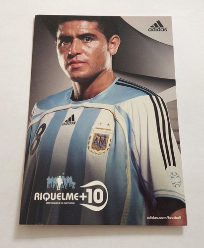 Vintage Original 2005 Juan Roman Riquelme Promo Postcard Argentina Team Soccer - Picture 3 of 5