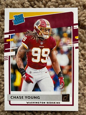 2020 PANINI CHASE YOUNG RATED ROOKIE RC #316 WASHINGTON - See close up pics!