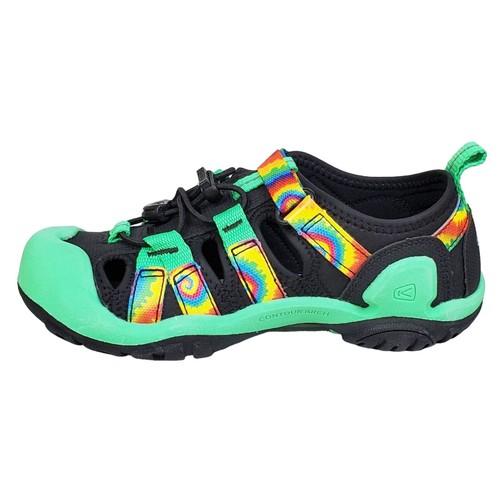 Keen child youth knotch creek sandals sneakers tie dye green waterproof outdoor - Picture 6 of 14