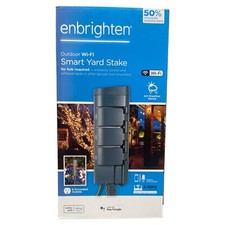 Enbrighten Smart Outdoor Wi-Fi Yard Stake-6 Grounded Outlets