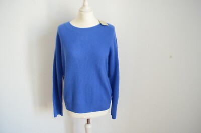 DARLING HARBOUR 100% Kaschmir Pullover NEU mit Etikett! 38 M blau himmelblau