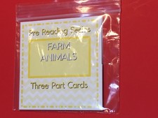 Montessori - Pre-Reading Series - Three Part Cards And Folio - Countng 0-10