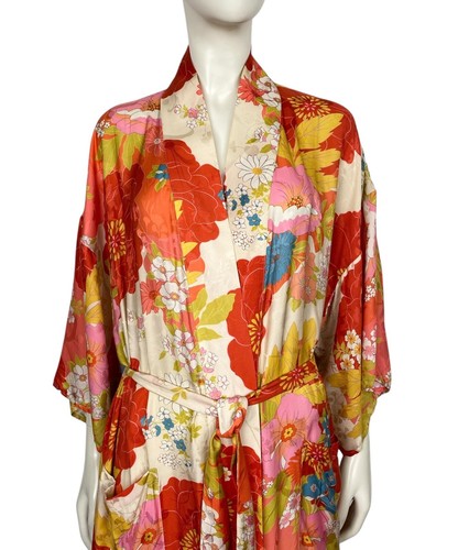 Spell & The Gypsy Size S/M Tyler Maxi Robe Chili Red Floral Beach Coverup Maxi - Bild 6 von 21
