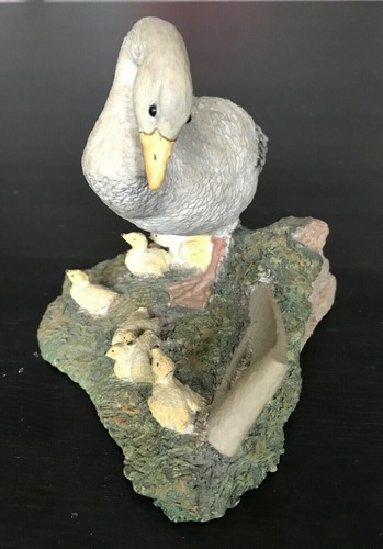 Aynsley Pottery Goose And Goslings Hand Painted Ornament Figurine. - Picture 2 of 6