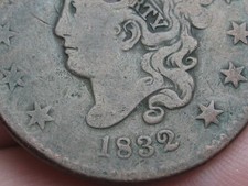 1832 Matron Head Large Cent Penny- Large Letters, Good Details