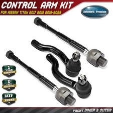 4Pcs Front Outer & Front Inner Steering Tie R...