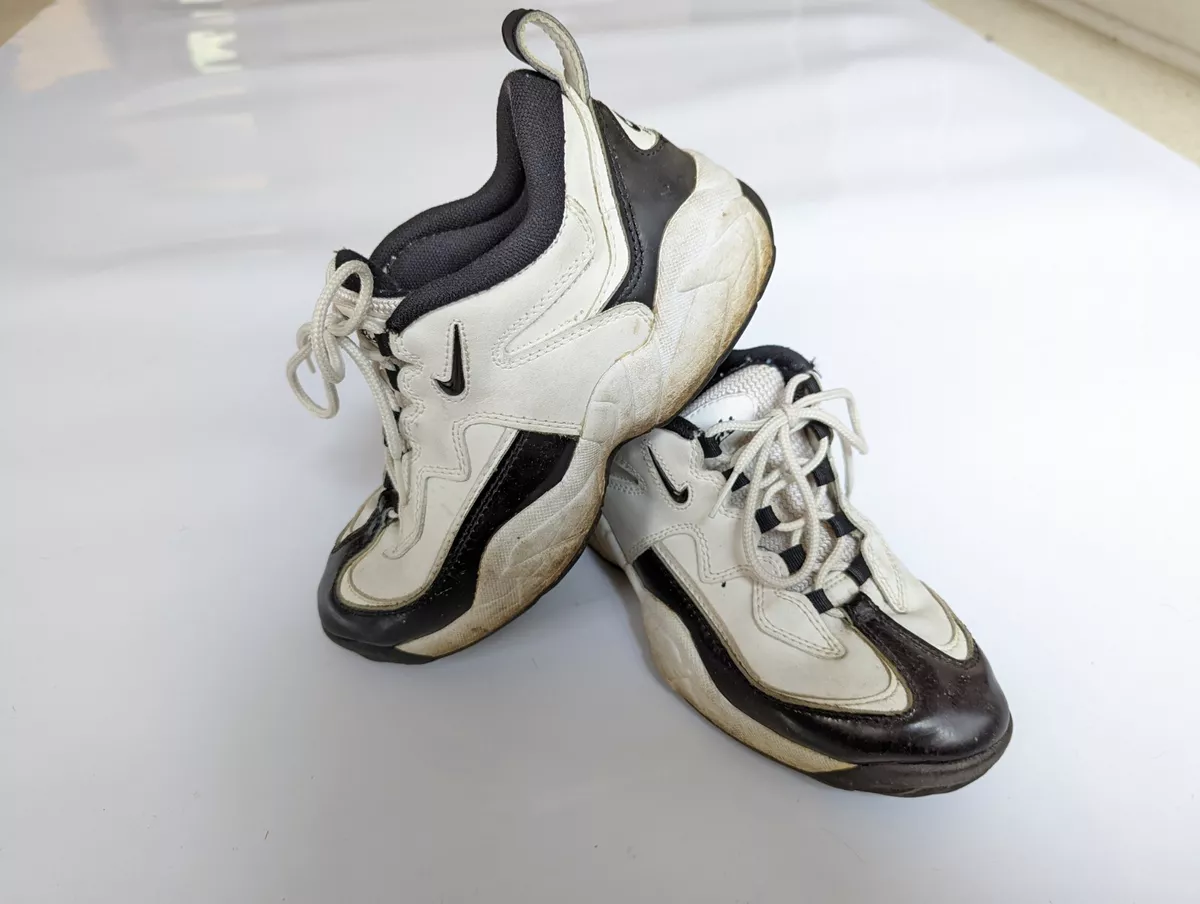 RARE Vintage 90s Nike Flight Leather Walking Shoes White 7.5 Chunky Women s