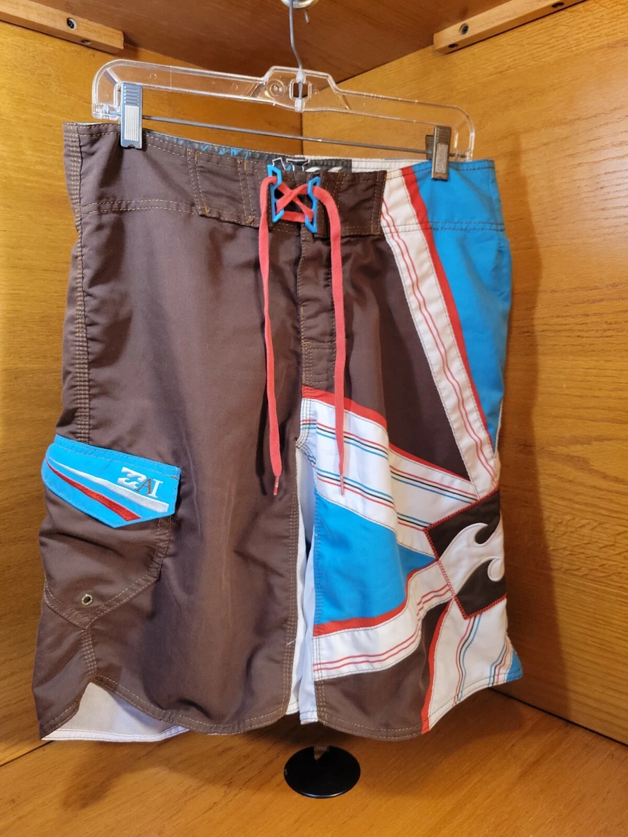 Vintage BILLABONG ANDY IRONS Rising Sun 32 Board Surf Shorts Signature