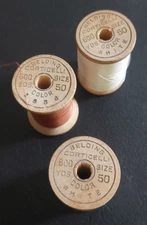 BELDING, CORTICELLI, 600YDS, SIZE 50 SPOOL LOT. BEL-WAXED, MERCERIZED COTTON